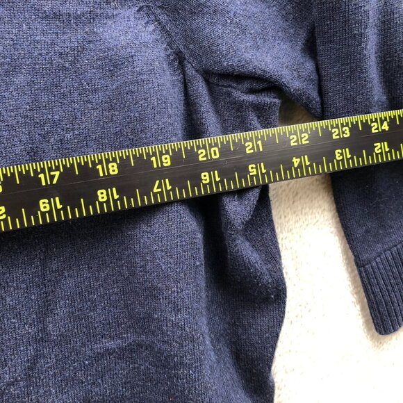 CJ Banks Womens Cardigan Sweater Size 2X Button Up Embellish Navy Blue Retro - Picture 5 of 13